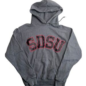 Champion SDSU‎ Hoodie Medium Gray San Diego State University Sweatshirt College